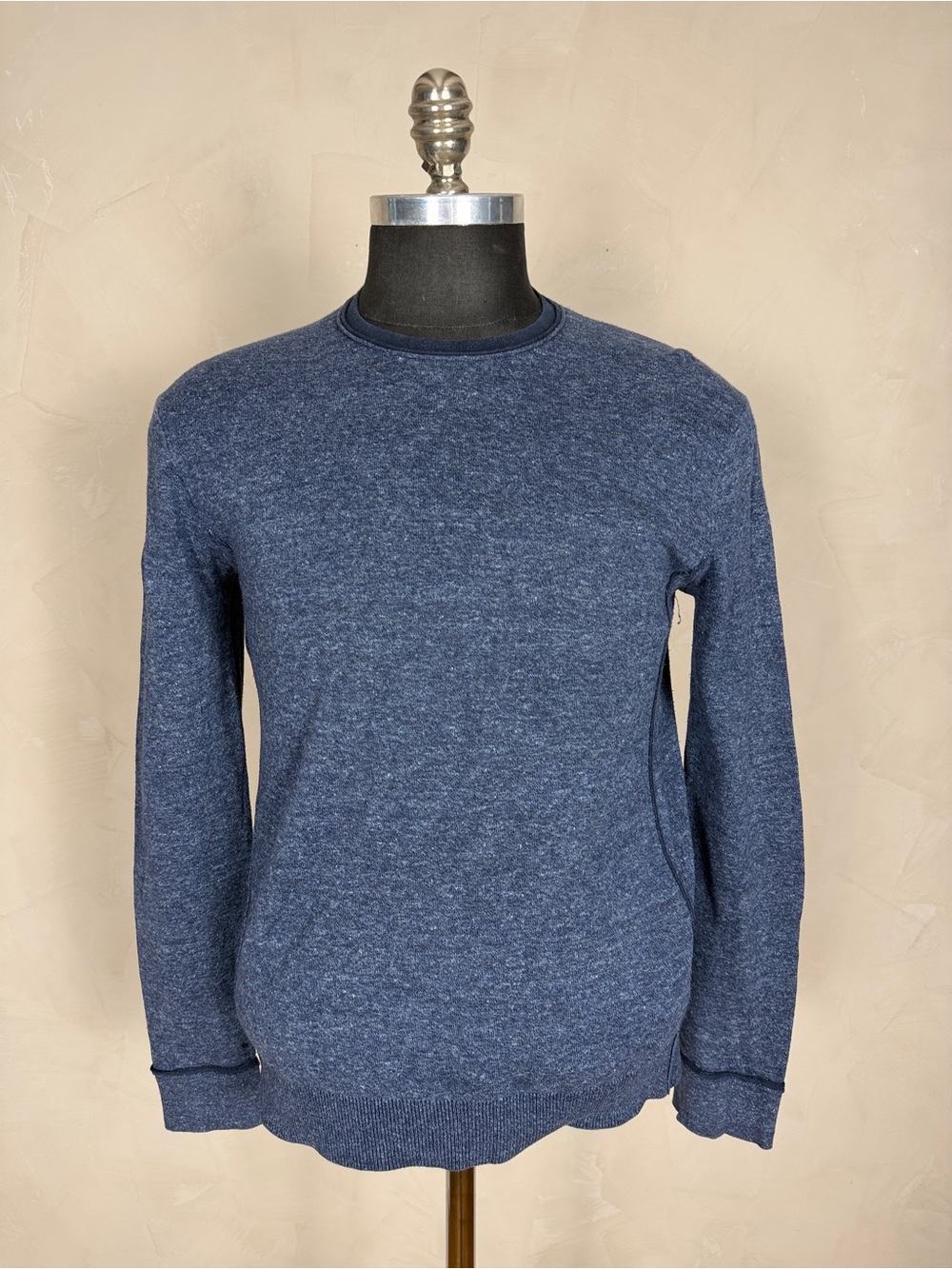 Club Monaco Men’s XS Heather Blue Crewneck Sweatshirt Pullover